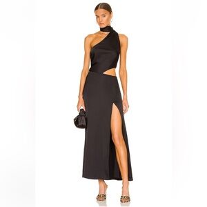 Elegant Black One-Shoulder Dress